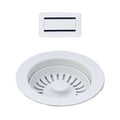 Seima Kitchen Sink Basket Waste and Overflow Cover - White