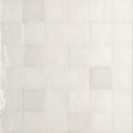 Snow White Ella Zellige Tile 100 x 100 x 10mm Italian Ceramic 10X10GESSO - The Blue Space