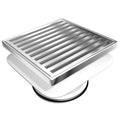 Square On Square Floor Grate 100mm Connection - The Blue Space