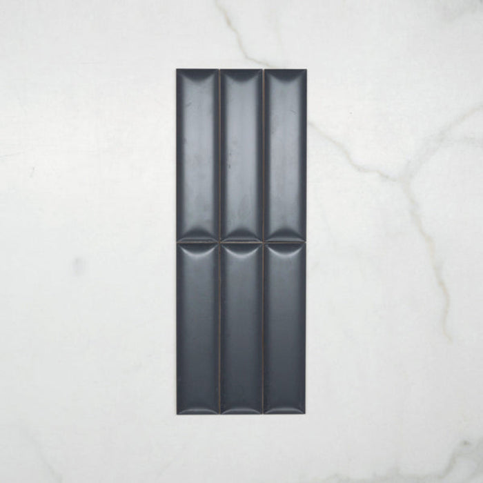 Pattern No Hand Sunset Iron Grey Satin Dune Ceramic Tile 50x200mm  PEQGYD520 - The Blue Space