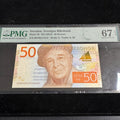 Sweden 2015 50 Kronor, P#70, PMG 67 Gem Superb Gem Unc EPQ
