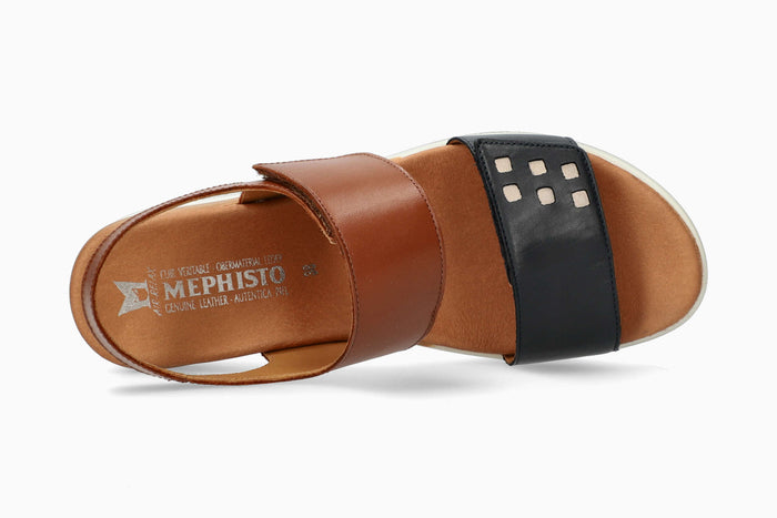 Swena N - Navy Women Sandals With Heel