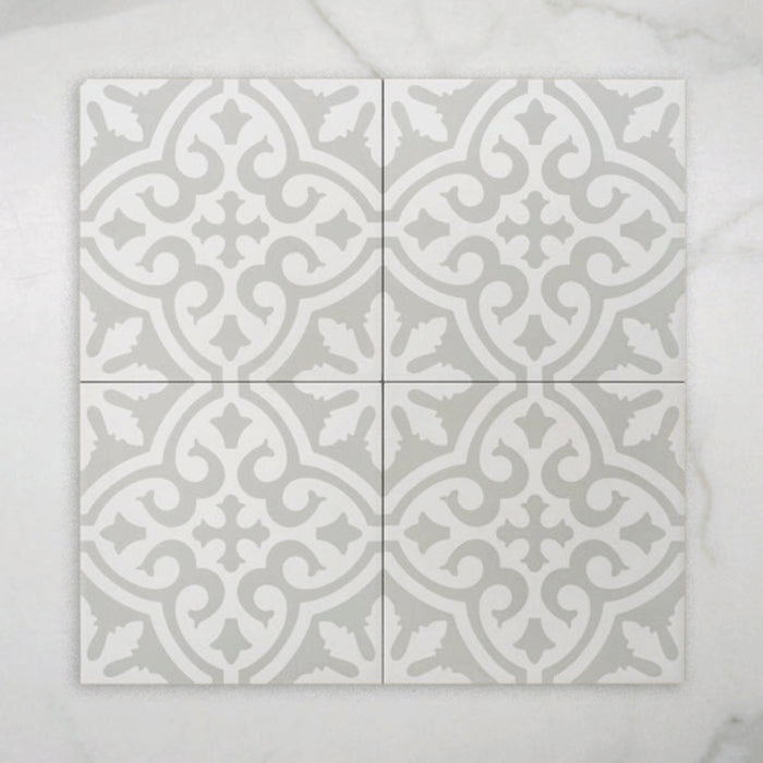 Faces Tamarama Soft Grey Matt P3 Cushioned Edge Porcelain Tile 300x300mm 3KENGYM - The Blue Space
