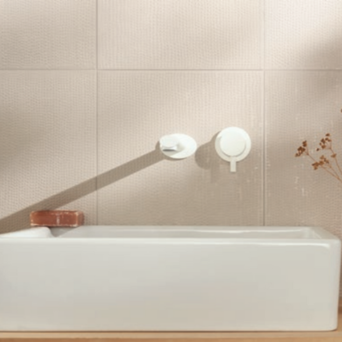 Lifestyle Taupe Olivia Decor Tile 300 x 600 x 10mm Italian Porcelain 36MATDERO - The Blue Space