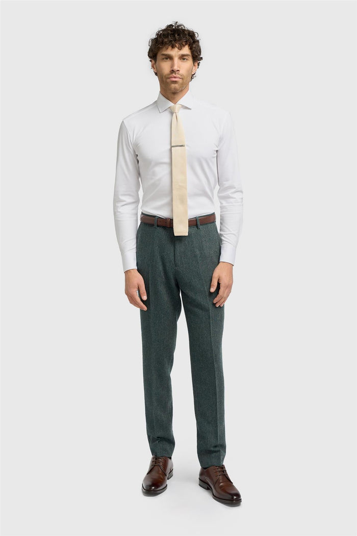 Thomas Lush Olive Tweed Trouser