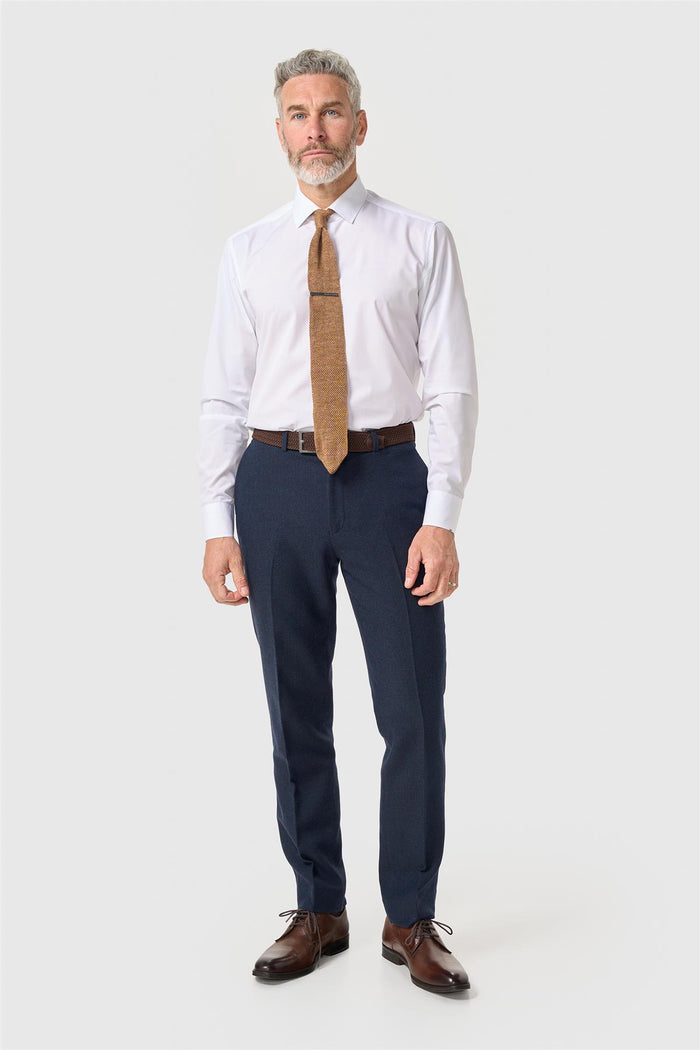 Thomas Navy Tweed Trousers