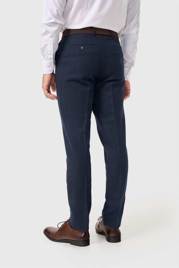 Thomas Navy Tweed Trousers