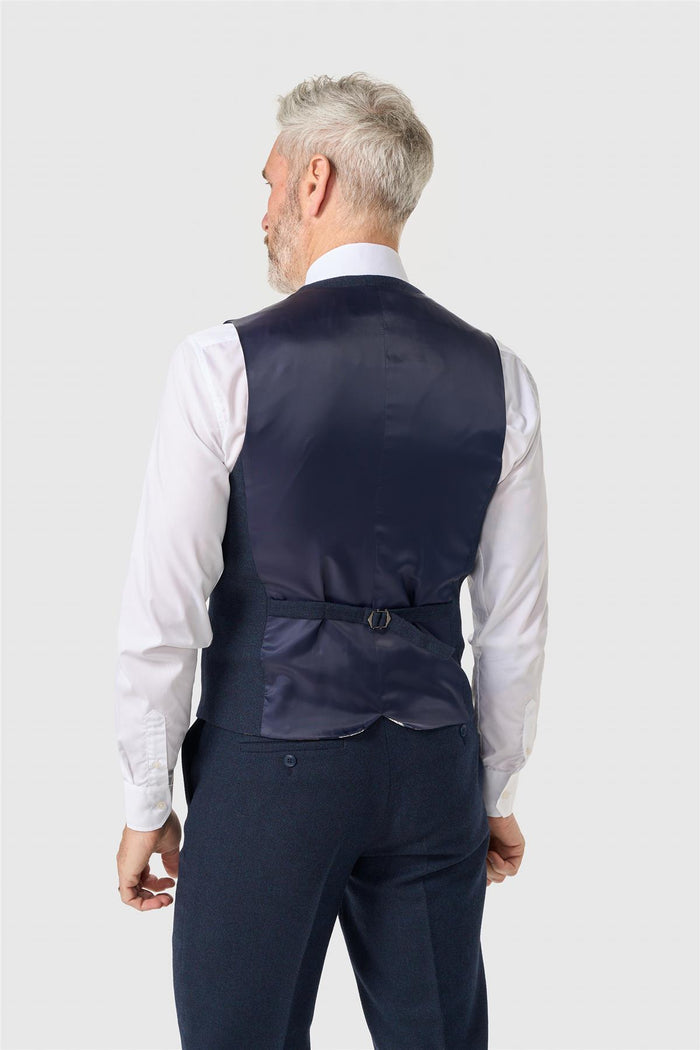 Thomas Navy Tweed Waistcoat