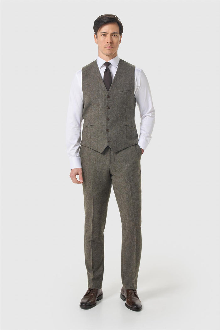 Thomas Sage Tweed Waistcoat