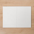 Thredbo Satin White Cushioned Edge 300x450mm Double - The Blue Space