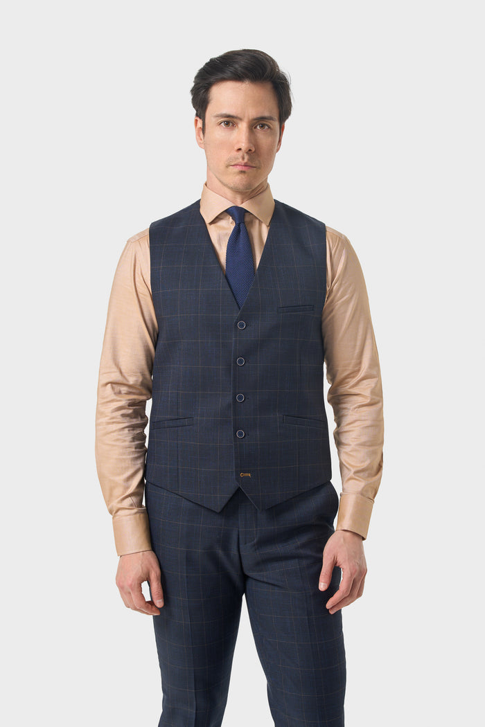 Torino Navy Waistcoat