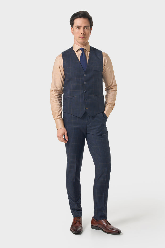 Torino Navy Waistcoat
