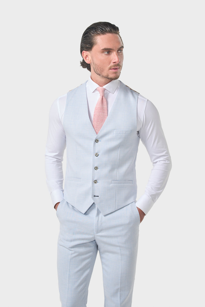 Tropez Sky Waistcoat