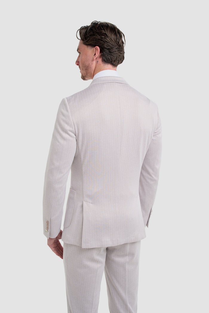 Vasco Beige Two Piece Suit - House of Cavani