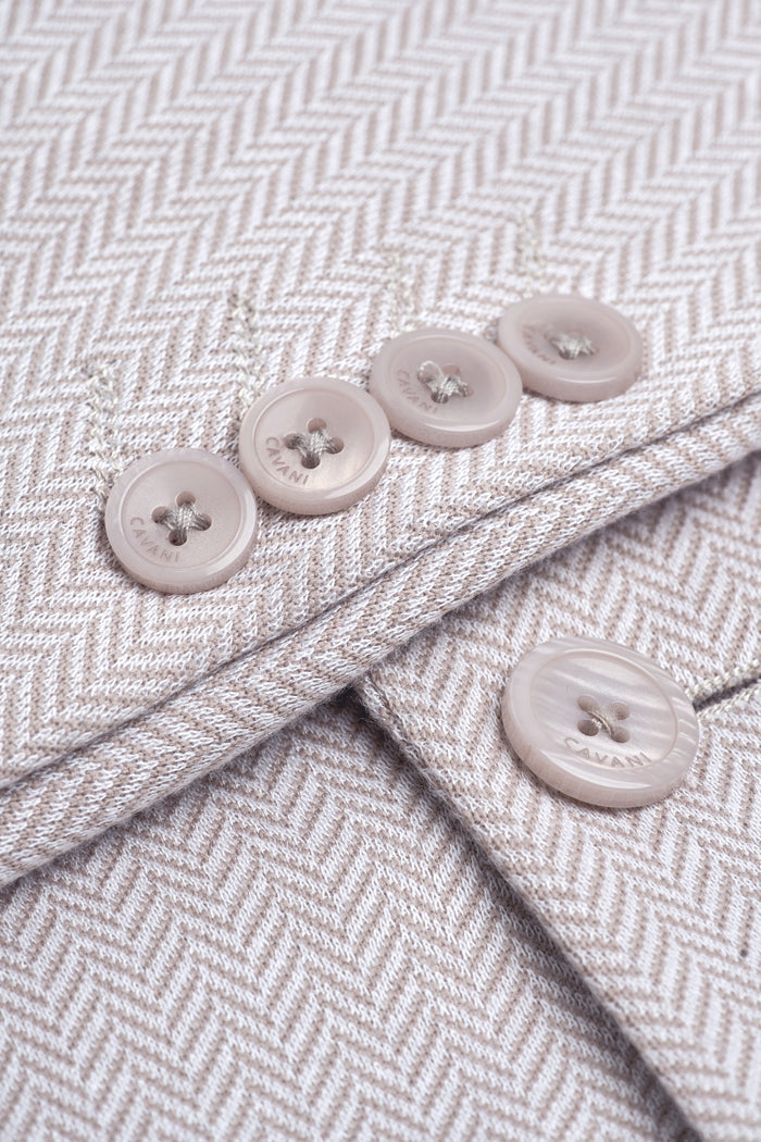 Vasco Beige Two Piece Suit - House of Cavani