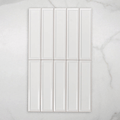 Whitehaven White Gloss Frame Ceramic Subway Tile 68x280mm online at The Blue Space