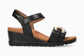 Youna - Black Women Sandals With Heel