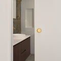 Lifestyle Zanda Round Cavity Sliding Passage Door Handle Kit Satin Brass 5326.SB - The Blue Space