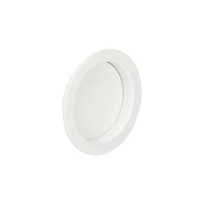New Zanda Round Cavity Sliding Passage Door Handle Kit White 5326.WHT - The Blue Space