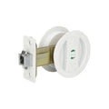 New Zanda Round Cavity Sliding Privacy Door Handle Kit White 5327.WHT - The Blue Space