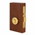 Zanda Round Pull Handle Lock Kit Double Cylinder Satin Brass 1149.SB - The Blue Space
