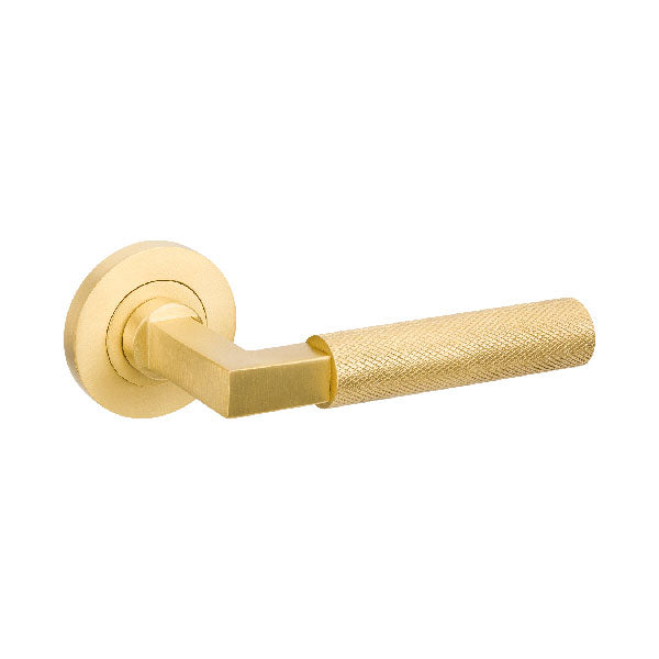 Zanda Zurich Entrance Set 60mm Cylinder (Key/Turn) Satin Brass online at The Blue Space